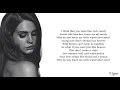 Watercolor Eyes - Lana del Rey (lyrics)