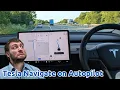Download Lagu Tesla EAP Motorway on ramp to off ramp (Navigate on Autopilot in the UK in 2025)