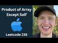 Product of Array Except Self - Leetcode 238