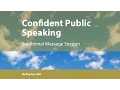 Confident Public Speaking - Subliminal Message Session