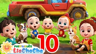 LiaChaCha em Português ☀️ Dez na Lama | Música Infantil & Canção para Crianças