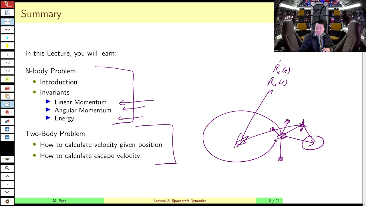 AEE462 Lecture 2, Part A - The N-body Problem and Physical Invariants