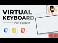 34 Virtual Keyboard Using HTML CSS JAVASCRIPT