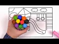 Let s Color Fun Playground Coloring Page for Kids Akn Kids House