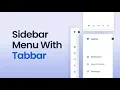Responsive Sidebar Menu With Tab Bar Using HTML CSS JavaScript