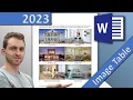 MS Word How to insert image table in Word FULL CUSTOMIZATION