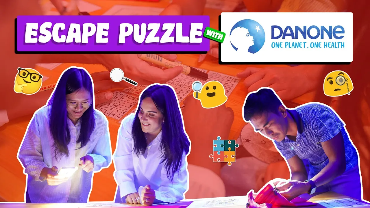 Danone at their FunEmpire Escape Puzzle session