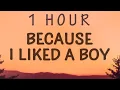 Download Lagu [1 HOUR 🕐 ] Sabrina Carpenter - because i liked a boy (Lyrics)