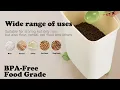 Airtight food storage container with lids cereal flour storage container