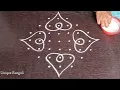 Download Lagu Unique rangoli with 7-3 straight dots | Latest sikku kolam with 7 dots | Beautiful Rangoli