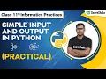 Class 11 Informatics Practices Chapter 3 Input Output in Python-practical Code 065