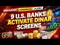 BREAKING 9 U S Banks Quietly Activate Dinar Screens RV News 2026
