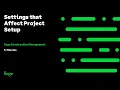 Sage Construction Management - Project Settings
