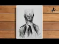 How to draw sad sketch easy sad drawing tutorial simple art Artdreamworld