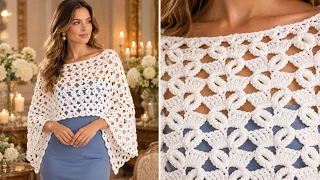 Discover the Quick Crochet Stitch for Shawls, Blouses and Scarves