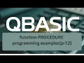 SEE QBASIC programming Function Procedures Examples p-8 7 2