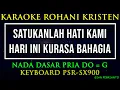 Download Lagu SATUKANLAH HATI KAMI MEDLEY HARI INI KURASA BAHAGIA NADA PRIA | KARAOKE ROHANI KRISTEN | PSR-SX900