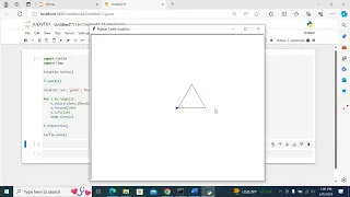 Drawing a Triangle using Python Turtle
