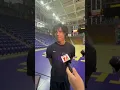 WATCH UNI s Isaiah Johnson-Arigo talk first summer practices with Panthers