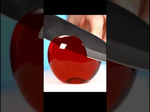 ASMR glass Apple 17 cutting