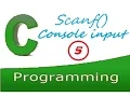C programming tutorial - scanf function for console input in details