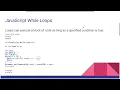 JavaScript Loops Introduction While Loop Part 10