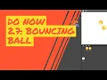 Lesson 2 7 Do Now - Bouncing Balls