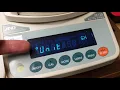 Grains as the default unit on A D FX120i scale