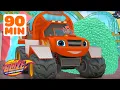 Lagu Clean Machine Blaze Cotton Candy Rescue \u0026 More Transformations! 🧼 | Blaze and the Monster Machines