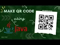 How to create QR code using simple Java program