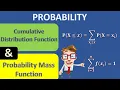 Probability Distribution Probability Mass Function Cumulative Distribution Function PMF CDF