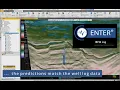 Run inverse rock physics modelling on well log data in C ENTER