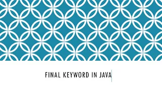 Java Inheritance Tutorial 8 Final Keyword