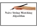 Naive String Matching Algorithm English Hindi