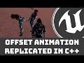 Unreal Engine 4 - Aim offset replication in C