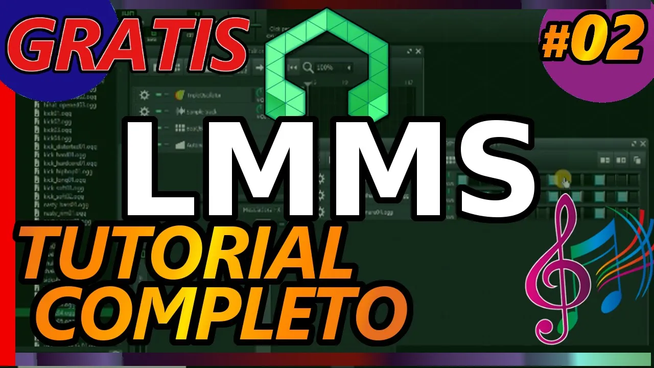 LMMS: Cómo hacer música GRATIS electrónica Tutorial 02 en español: básico, principiantes (2020)