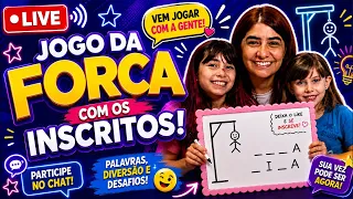 🔴 AO VIVO! JOGO DA FORCA COM OS INSCRITOS 😱🎮 | VEM JOGAR COM A GENTE!