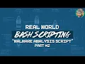 Real-World Bash Scripting Malware Analysis Script Part