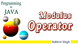 Modulus Operator in JAVA