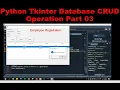 Python Project using Tkinter with MySQL Database Part 01 MySQL 10