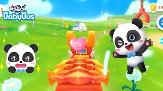 babybus bus sekolah bayi panda kecil kereta api naga musim salju babybus kids games