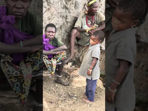 Kids🥺 #hadzabetribe #nature #cookingskills