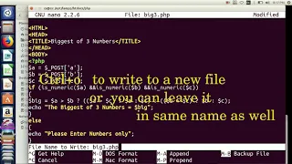 First PHP Program in Ubuntu