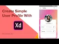 Modern User Profile UI Design in Adobe XD Tutorial CreateSky