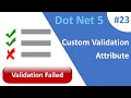 ASP NET Core Blazor How to create custom validation attribute