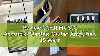 review coolmusic acoustic electric guitar amplifier 15 watt portable bluetooth amp for guitar acous