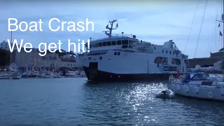 Boat crash! We get hit!!!!!! Oh and Moles?