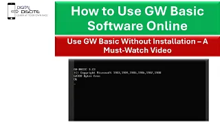 How to Use GW Basic Software Online