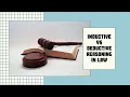 Inductive and Deductive Reasoning for Law Students