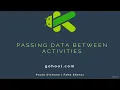 86 - Passing Data Between Activities